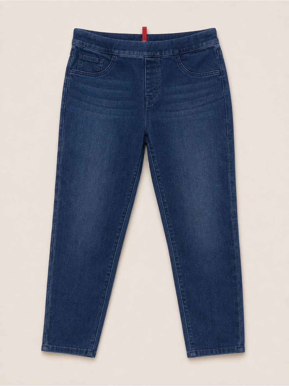 SPANX Dark Blue Ankle-Length Stretch Jeans leggings size Large